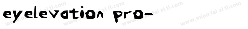 eyelevation pro字体转换